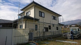 飯田市サンワ外壁足場バラシ4