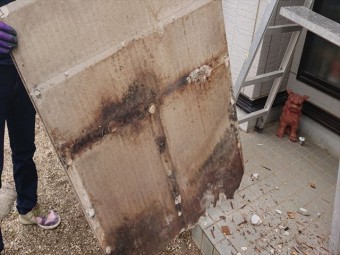 長野県飯島ベランダ解体2
