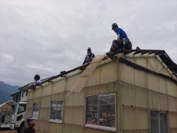 長野県飯島町ハウス屋根解体3