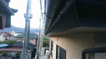 軒樋取付後完成