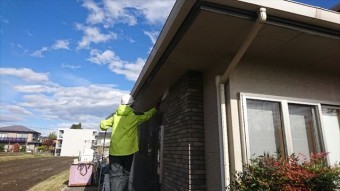 駒ヶ根市赤穂ALC外壁洗浄1