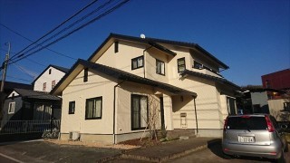 飯田市龍江サンワホーム外壁塗装完成1