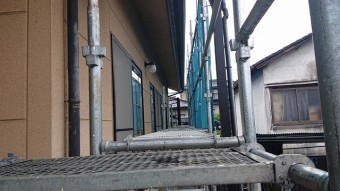 長野県下伊那郡高森町サンワホーム足場5