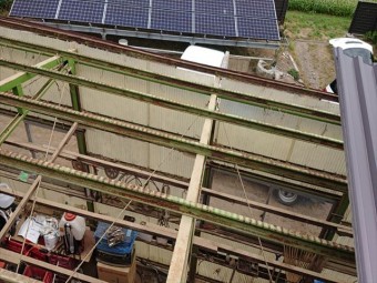 長野県飯島町ハウス屋根吹き替え4