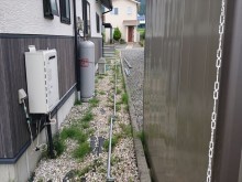 長野県駒ヶ根市外壁屋根塗装仮設足場6