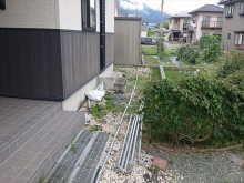 長野県駒ヶ根市外壁屋根塗装仮設足場9