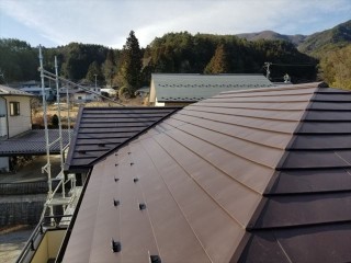 完成です。カバールーフ工事