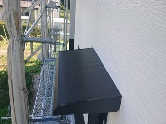 長野県駒ヶ根市外壁屋根塗装上塗り1