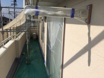 ベランダの養生