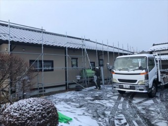 足場解体です