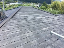 洗浄後の屋根