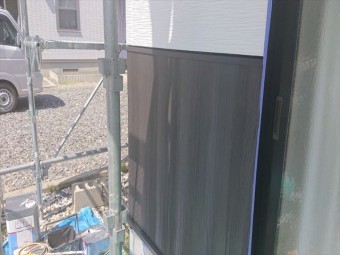 長野県駒ヶ根市外壁屋根塗装中塗り5