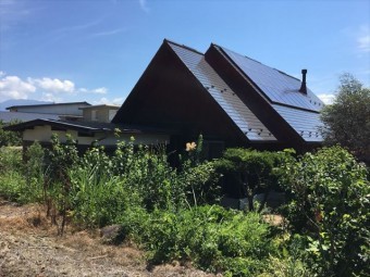 勾配のきつい屋根