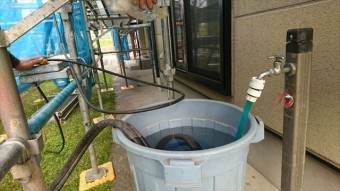 飯田市大瀬木ALC外壁塗装洗浄1