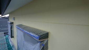 長野県駒ヶ根市赤穂ALC外壁塗装中塗り3
