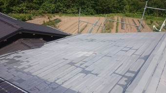 飯田市長野原トタン屋根洗浄6