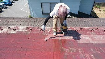 飯田市時又コロニアル下塗り2