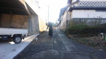 飯田市下久堅外壁塗装足場5
