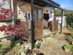 ウッドデッキ交換前です