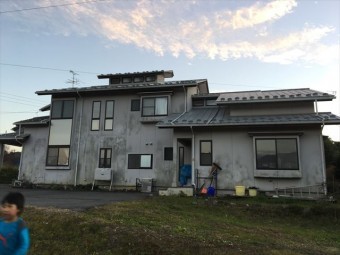 外壁塗装現場点検です