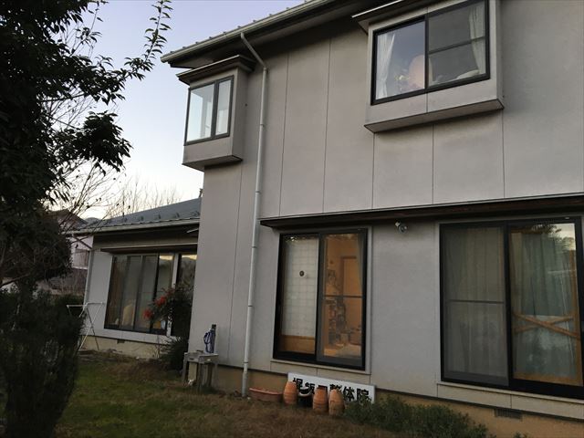 外壁塗装現場点検です