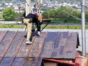 ラストレイント施工中です①