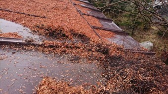宮田村トタン屋根塗装洗浄2