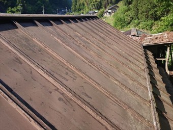 飯田市上村 トタン屋根現調1