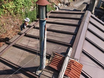 飯田市上村 トタン屋根現調6