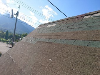 長野県飯島町ログハウス屋根現状3