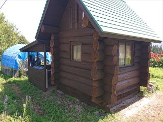 長野県飯島町ログハウス修繕後半防腐剤9