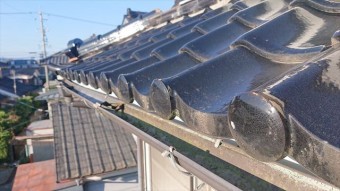 長野県駒ヶ根市雨樋交換・外壁塗装現状8