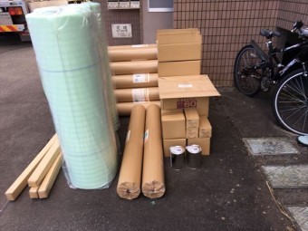荷物搬入