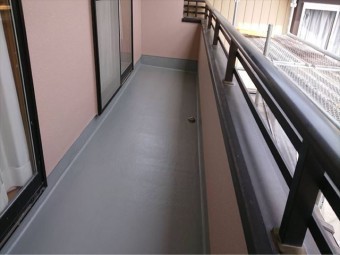 ベランダの塗装後