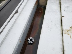 箱樋の点検です