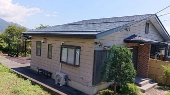飯田市北方屋根外壁塗装 足場1
