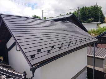 長野県飯島町蔵屋根完成6