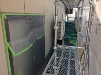 養生作業中