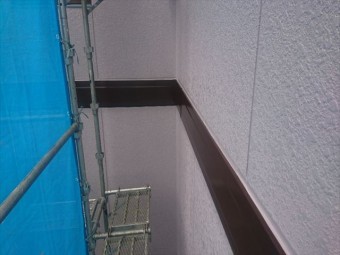 喬木村屋根外壁塗装外壁上塗り3