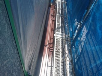 喬木村屋根吹付け中塗り4
