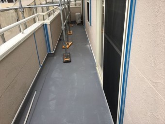 ベランダの洗浄後