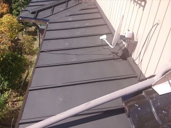 長野県駒ケ根市トタン屋根下塗り6
