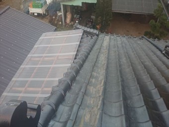 長野県飯島町鬼落下棟撤去17