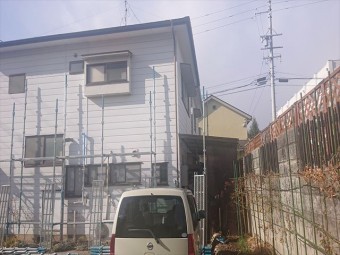 長野県松本市元町屋根板金足場5