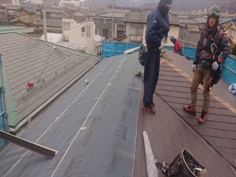 長野県松本市元町屋根コロニアルカバー板金6