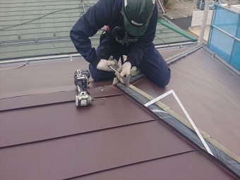 長野県松本市元町屋根コロニアルカバー板金16
