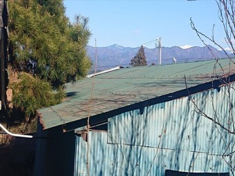 長野県下條村倉庫波トタン張替え現状2