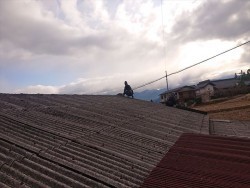 下條村倉庫屋根カバー1