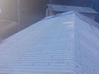 下條村倉庫屋根カバー8