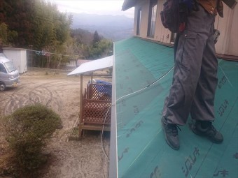 下條村下屋根張替え18
